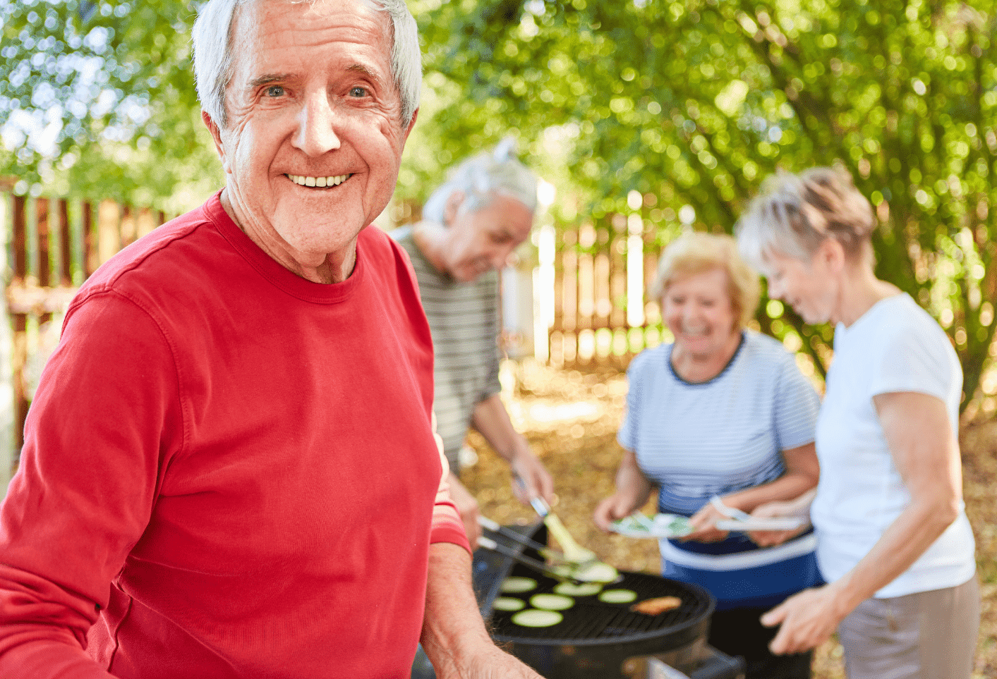 Seniors Repas Fonds Flouté