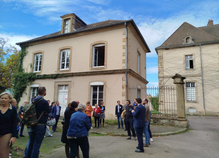 Visite de chantier - Réhabilitation de l'hôpital Saint Gabriel à Autun