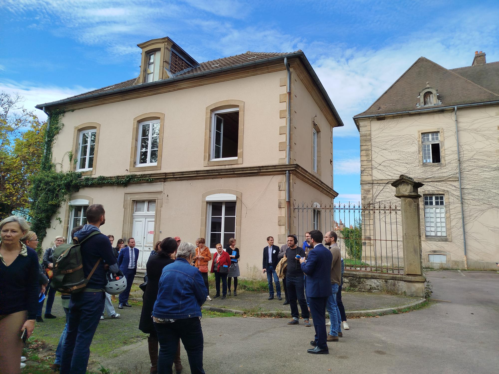 Visite de chantier - Réhabilitation de l'hôpital Saint Gabriel à Autun